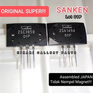 1 SET SANKEN 2SA1494 2SC3858 ORIGINAL SUPER 01P ASLI JAPAN Tertinggi / SANKEN 01P 1494 3858 SATU PAS