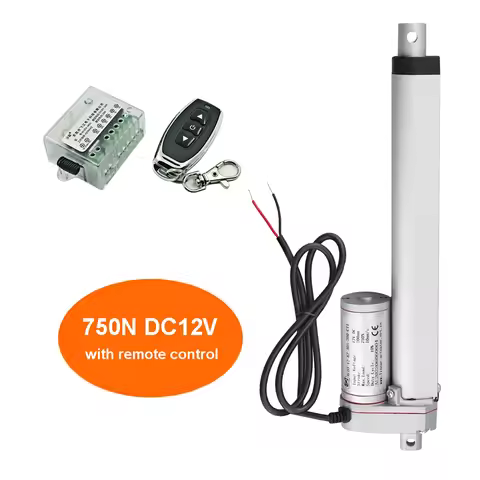 RF Remote Control and Linear Actuator 12V 750N Metal Gear DC Electric Drive Window Opener Linear Mot