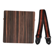 [2TPO] Travel Cajon Box Drum Ebony Portable Cajon Box Drum Percussion Instrument for Beginners
