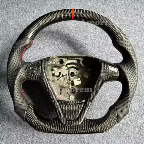 Customised Carbon Fiber Steering Wheel For Ford Fiesta ST180 ST MK7 MK7.5 2009-2017
