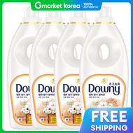 Downy | โดวน กลนหอมสดชน คอลเลคชน เพยวเลฟ คอตตอน 1 ลตร x 4 ขวด