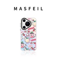 MASFEIL | เคสโทรศัพท์มือถือแบบบางเฉียบด้วยแม่เหล็กพร้อมขาตั้งสำหรับ Huawei Pura70Pro P60 P40pro+ แบบ