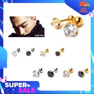 Earring Korean Earrings Men's Diamond Premium Work Imported Decorated With Crystals The Real Product