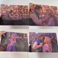 日本絕版罕見長髮公主rapunzel電影經典圖案文件夾File。jasmine茉莉公主阿拉丁美女與野獸Sleeping Beauty睡公主Snow white。disneystore 代購Disney