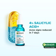 Garnier 4% Salicylic Acid Anti Acne Serum w/ Vitamin C, Niacinamide, AHA (30ml) - For pimples, pores