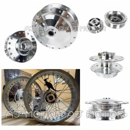 YAMAHA AVANTIZ SOLARIZ EGO-LC CHROME HUB SET FRONT & REAR GANTANG HIGH POLISH ALLOY RIM SPORTRIM THA