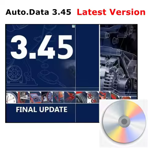 Newest version Auto data 3.45 auto repair software Auto--data 3.45 Virtual system easy install car s