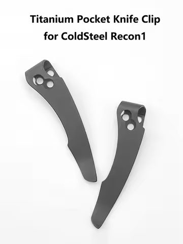 1pc Titanium Alloy Material Folding Knife Deep Carry Pocket Clip Back Clamp for Coldsteel Recon1 Kni