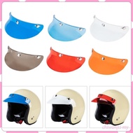 [ChiwanjicdMY] Vintage Universal 3-Snap Helmet Visor Peak Sunshield Protector 15cmx5cm