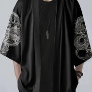 TEMU เสื้อเชิ้ตแขนสั้นคอปก OBM สำหรับผู้ชาย เนื้อผ้าหนา ระบายอากาศดี เย็นสบาย สไตล์ยุโรปและอเมริกา เ