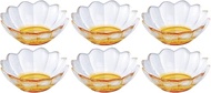 Aderia F-62481 Tsugaru Vidro Shallow Pot, Amber, Up to 4.4 x 2.0 inches (11.3 x 5 cm), Ayun Flowers,