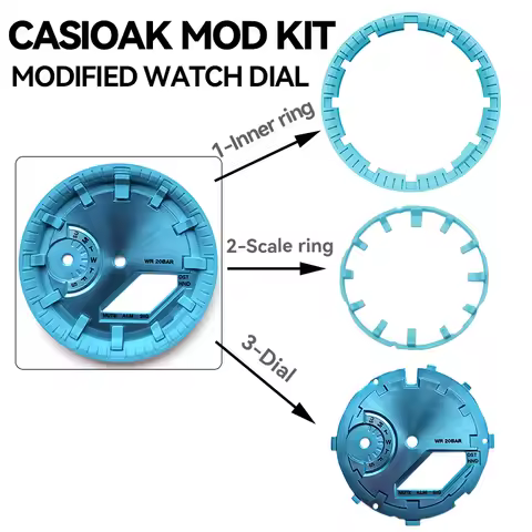 Caphter Casioak MOD Kit Modified Watch Dial Accessories Chapter Ring Lume For Casio For GSHOCK GA210