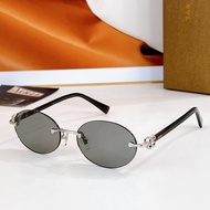 BVL Oval-shaped sunglasses INS Celebrity-Inspired Frameless Sunglasses for Men BV6191-B-D