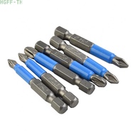Screwdriver Bit Set PH1 PH2 PH3 PZ1 PZ2 PZ3 5* 50mm Length Blue+Silver
