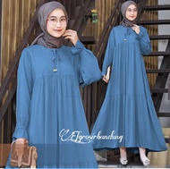 gamis crinkle terbaru 2024 Ayumi dress gamis murah tapi mewah gamis dewasa Simple Elegan mewah