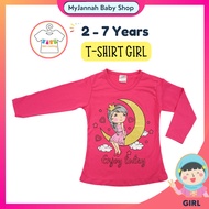 2-7Y ENJOY Baju T-Shirt Budak Perempuan Kids Girl T-Shirt H&R Top Cotton