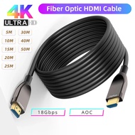 Fiber Optic HDMI Cable 4K 60Hz 2.0 2.0b 18Gbps Ultra High Speed HDR HDMI Male to Male For HD TV Proj