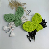 LEAF SPROUT CROCHET | HEADSET CABLE TIE