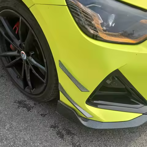 2pcs Front Bumper Lip Splitter Canards for BMW 2 Series G42 420i 430i M440i With M-Pack M Performanc