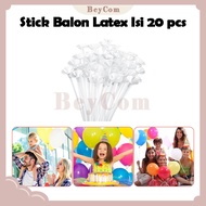 20 Pcs Balloon Sticks and Cup/s Balloon Handles Latex Balloon Sticks