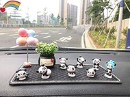 WERTY 1 Set Car Decoration Multiple Combinations Resin Mini Cute Small Panda Doll For Car Dashboard 