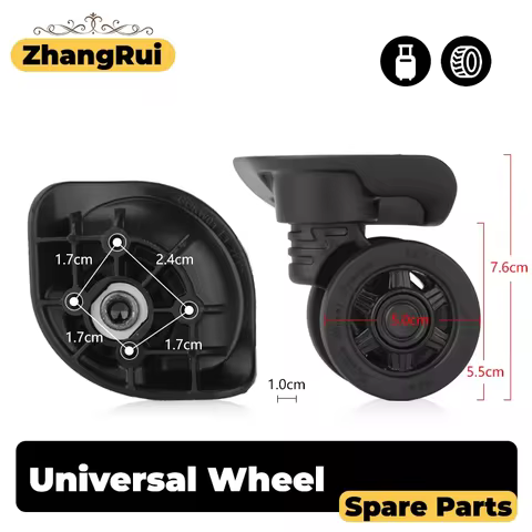 For HINOMOTO CCKW01 Luggage Silent Wheel Replacement Kit - Universal Silent 360° Swivel Wheels Lugga
