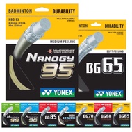 Yonex Badminton Racket Strings bg65, 65ti, bg66u, bg80power bg98, 99 Super Durable