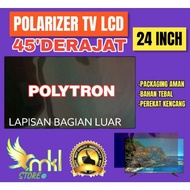 POPOLARIZER TV LCD LED 24" INC 45" DERAJAT PELAPIS PLASTIK FILM UNTUK