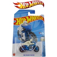 Hot Wheels 1966 Triumph Tiger 100 biru 79 Factory Fresh