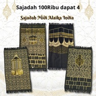 Adult Prayer Rug Alaika India Hindia Kiswah Midi Medium Thin Knit Traveling Prayer Rug Umrah Hajj So