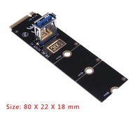 M.2 NGFF to PCIe 1X Riser Card, USB GPU Mining Adapter