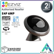 EZVIZ E4P 6MP 3K⁺ H.265 5G Smart Dual Band Wi-Fi Panoramic Fisheye Two-Way Talk Human Shape Detectio