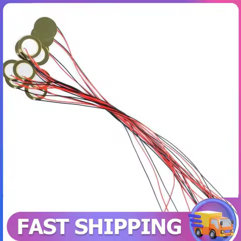 15pcs 27mm Piezo Contact Pickup with 13inch Low Power Consumption Piezo Pickup Easy To Use for Acous
