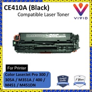 Compatible CE410A CE410 410A 410 Colour Toner for HP Color LaserJet Pro 300