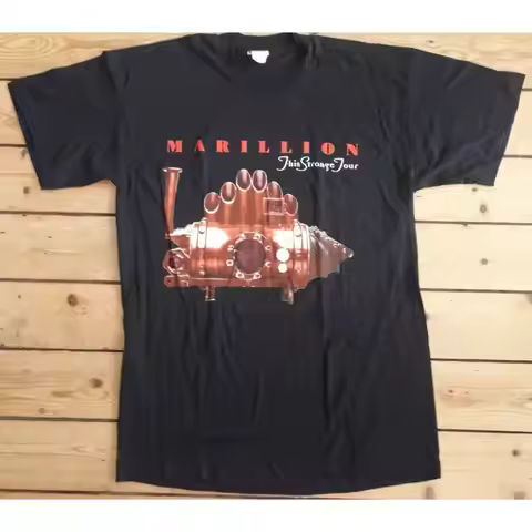 MARILLION This Strange Engine '97 EU UK NEW Tour T Shirt L Prog Rock LP Fish