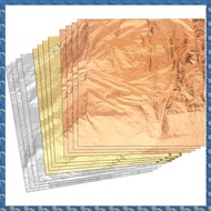 (CSID) Imitation Gold Foil Sheets for Art Gilding Crafting Painting Decoration
