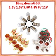 Incandescent light bulb 1.5V 2.5V 3.8V 4.8V 6V 12V E10 swirl tail, 12V light bulb, 12V electric bulb