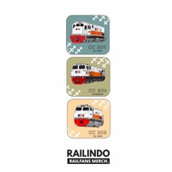 Railindo - Square Magnet Strip CC 206 Train Locomotive Refrigerator Magnet/ CC 203/ CC 201/