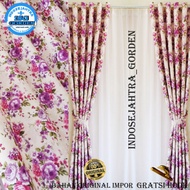 Gorden Pintu Dan jendela Minimalis murah Blackout Shabby Chic bolak balik import warna pink hijau un