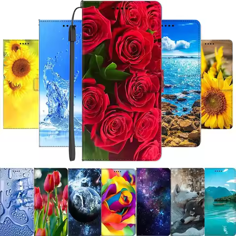 Magnetic Leather Case For Motorola G Power 2023 5G Case Coque Flip Wallet Bag Book Cover For Moto G 
