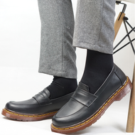 JYF - Peak Black Sepatu Loafers Pria Formal Kantor Kerja Kuliah Kondangan
