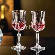 Set of 6 crystal wine glasses, champagne glasses, martini cocktail glasses, whiskey glasses