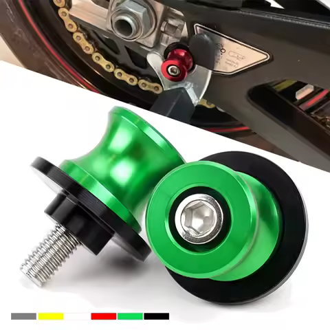 2pcs M8 Swingarm Spools For Kawasaki Z Ninja 400 650 500 1000 1100 SX Z900 Z650 Z500 ZX-6R ZX-10R Mo