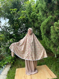 Mukena Traveling Dewasa 2 in 1 Katun Motif Bunga