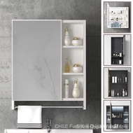 Space Aluminum Bathroom Mirror Cabinet Wall Mounted Toilet Mirror Box Toilet Bathroom Mirror With Storage Shelf Dressing Storage