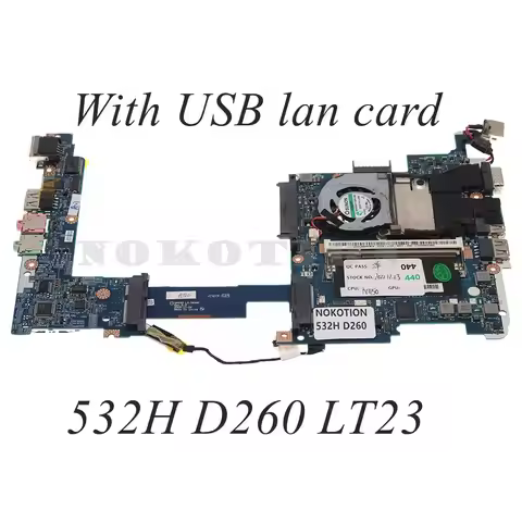 NAV50 LA-5651P For ACER aspire one 532H D260 For GATEWAY LT23 Laptop Motherboard With USB Lan Card W