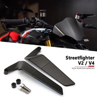 Suitable for Ducati Streetfighter V4 S V4S V2 2020-2023 Fixed Wind Wing Rearview Mirror Invisible Rearview Mirror Aerodynamic Reflector