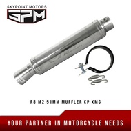 R8 M2 51MM OPEN MUFFLER CP XMG (9856-370)
