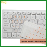 Ong PVC Desktop Keyboard Sticker Korean Keyboard Sticker PVC Keyboard Replacement