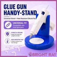 Glue Gun Handy Stand Pemegang Glue Gun Holder With Heat-Resistant Silicone Pad Portable Removable St